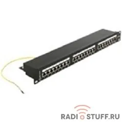 Патч-панель, FTP, cat.5e, 24 порта, Krone, 19", 5bites 