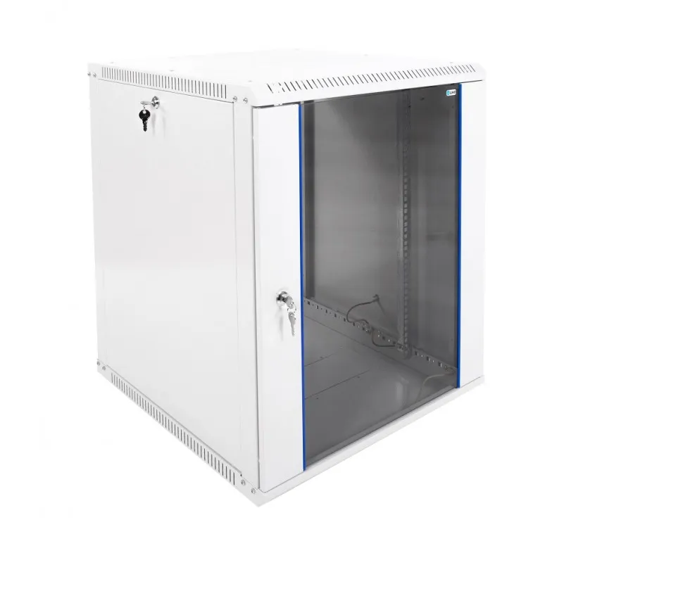 Шкаф телекоммуникационный настенный разборный ЭКОНОМ, 15U, (600x650мм), дверь стекло, черный, ЦМО