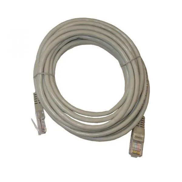 Патч-корд, UTP4, cat.5е, 5м, CCA, серый, TechnoLink