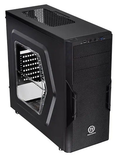 Корпус без БП Thermaltake Versa H22 [CA-1B3-00M1WN-00]  ATX/ win/ black/ USB 3.0