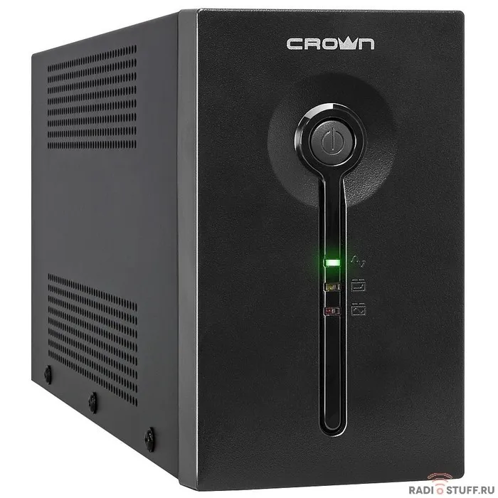 CROWN ИБП CMU-SP650COMBO {650VA\360W, корпус металл, 1x12V/7AH, 2*EURO + 3*IEC С13,AVR 140-290V} [CM000003093]