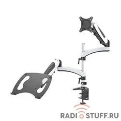 Cactus CS-VM-LH08-AL серебряный 13"-27" макс.8кг настольный поворот и наклон