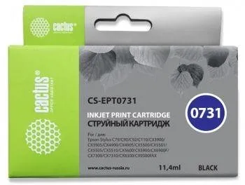 Картридж BLACK 11.4ML CS-EPT0731 CACTUS