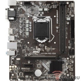 MSI H310M PRO-VDH RTL {LGA1151, H310, 2DDR4, PCI-E Dsub+DVI+HDMI GbLAN SATA MicroATX}