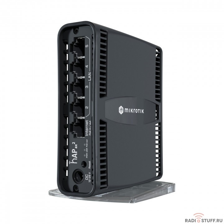mikroTik hAP ax2 C52iG-5HaxD2HaxD-TC Маршрутизатор WIFI6, 2.4+5Ghz, 5RJ45 1Gbit, 1 POE