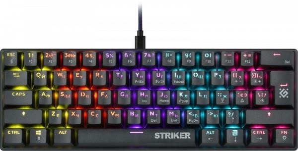 Клавиатура USB STRIKER GK-380L RU 45380 DEFENDER