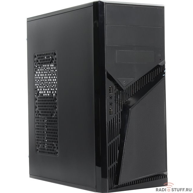 PowerCool S1007BK U3 450W {Тип: Midi-Tower, цвет: черный, форм-фактор: ATX, mATX, блок питания: 450 Вт, вентилятор: 120 мм, размеры: 175 x 407 x 362 мм, дополнительно: USB3.0 x2, наушники, микрофон}