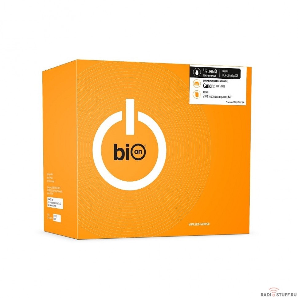 Bion Cartridge 726 Картридж для Canon LBP 6200d   (2 100 .стр)   [Бион]