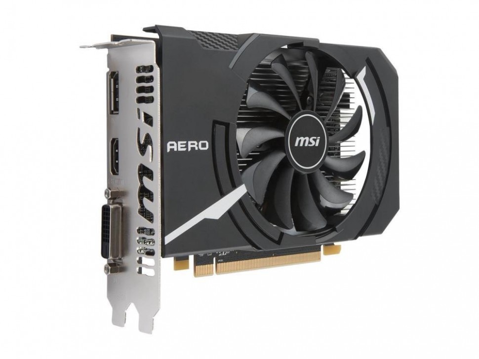 Видеокарта PCIE16 RX 550 4GB GDDR5 RX 550 AERO ITX 4G OC MSI