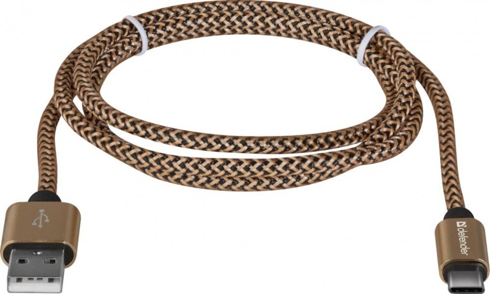 Кабель USB2.0 TO TYPE-C 1M GOLD USB09-03T 87812 DEFENDER