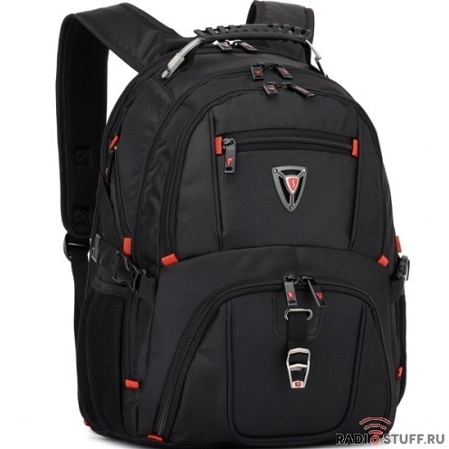 Рюкзак SUMDEX PJN-301 BK нейлон, черная, до 16"