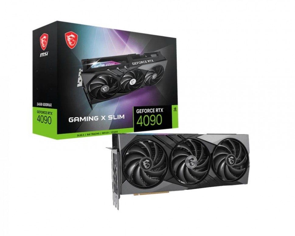 Видеокарта PCIE16 RTX4090 24GB 4090 GAMING X SLIM 24G MSI