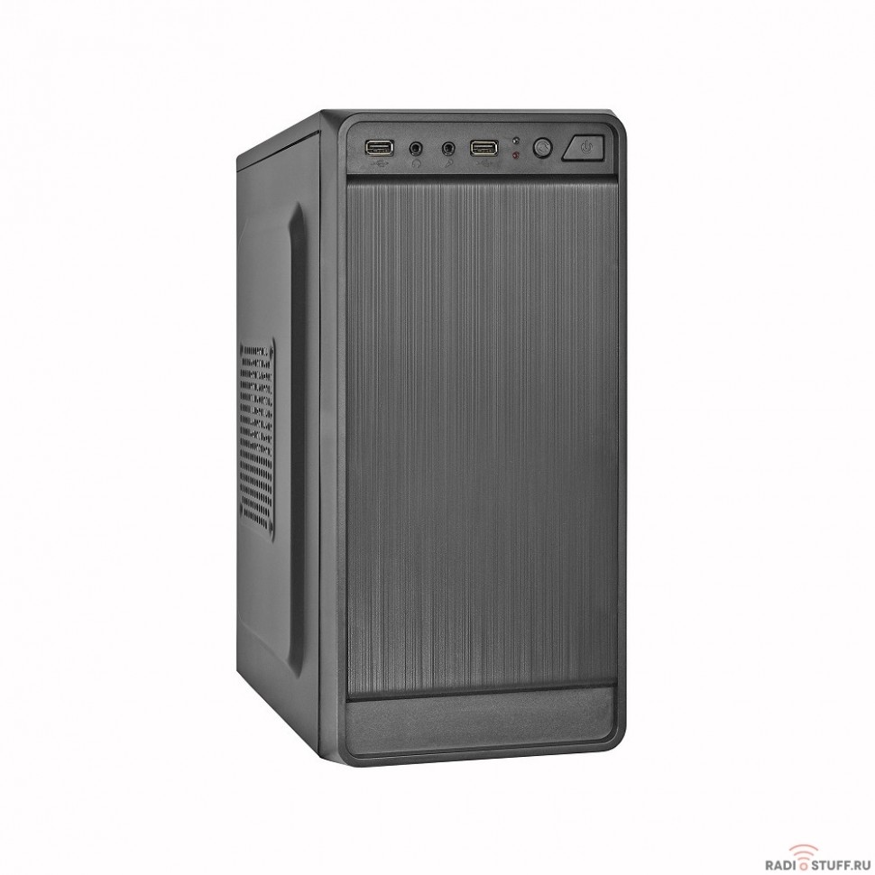 Exegate EX283123RUS Корпус Minitower ExeGate BAA-108 Black, mATX, <AAA350, 80mm>, 2*USB, Audio