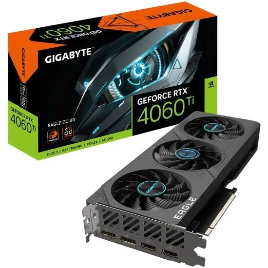 Видеокарта PCIE16 RTX4060TI 8GB GV-N406TEAGLE-8GD GIGABYTE
