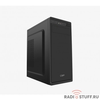 CBR PCC-ATX-J02-450W Корпус ATX Miditower J02, c БП PSU-ATX450-12EC (450W/120mm), 2*USB 2.0, HD Audio+Mic, кабель питания 1.2м, Black