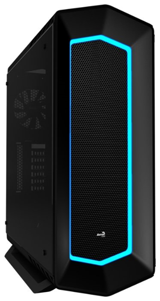 Aerocool P7-C1 PRO, большое закалённое стекло, чёрный, ATX, без БП, 3xP7-F12 + P7-H1 (хаб), 2x USB2.0, 2x USB3.0, SD-картридер