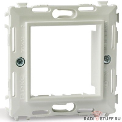 Dkc 75020W Каркас на 2 модуля (одноместный), белый, RAL 9010