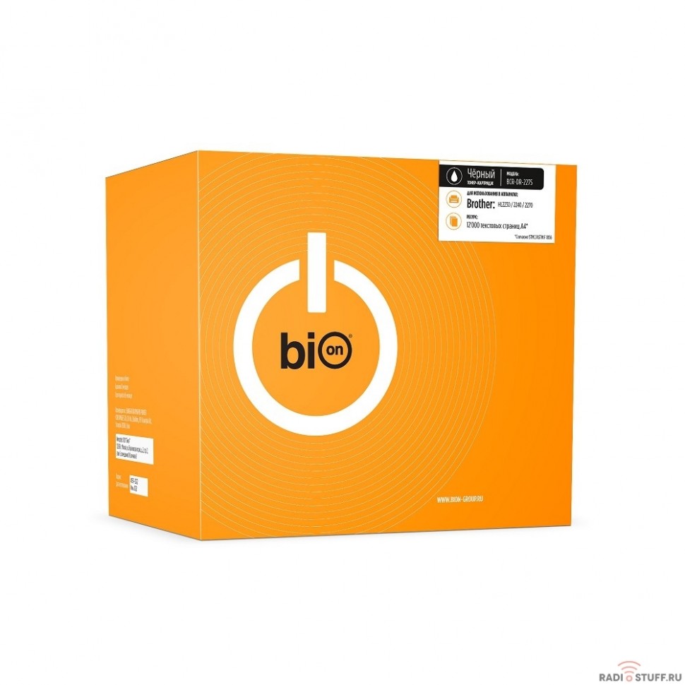 Bion DR-2275 Драм-картридж для Brother DCP-7060DR/MFC-7360NR/HL-2132R/HL-2250DNR/DCP-7057WR/DCP-7070DWR/FAX-2845R/FAX-2940R/DCP-7065DNR/HL-2240DR/MFC-7860DWR/DCP-7057R/HL-2240R (12000  стр.)