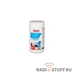 Туба с чистящими салфетками BURO BU-TSURL, для поверхностей и офисной мебели, 100 шт. [817442] 