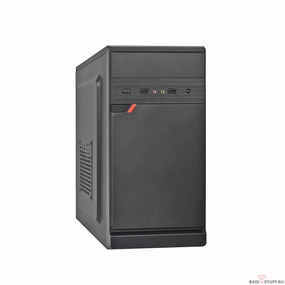 Exegate EX283056RUS Корпус Minitower ExeGate BAA-106 Black, mATX, <без БП>, 2*USB, Audio