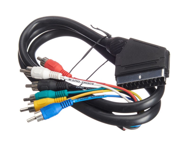 Шнур аудио-видео SCART-6RCA (1.2 м, сборный) Cabletech РАСПРОДАЖА