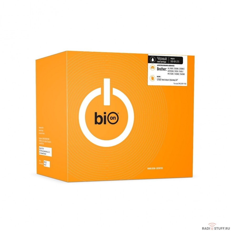 Bion DR-2175 Драм-картридж для Brother HL-2170WR/2150NR/MFC-7320R/HL-2140R/MFC-7440NR/DCP-7045NR/7030R/MFC-7840NR/DCP-7040R (12000  стр.)