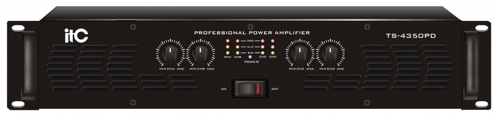 ITC TS-4350PD стерео усилитель  4×200W@8Ω,4×350W@4Ω