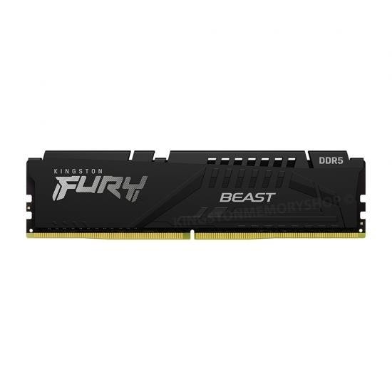 Memory Module KINGSTON Fury Beast Gaming DDR5 Общий объём памяти 8Гб Module capacity 8Гб Количество 1 5200 МГц Множитель частоты шины 40 1.25 В KF552C40BB-8