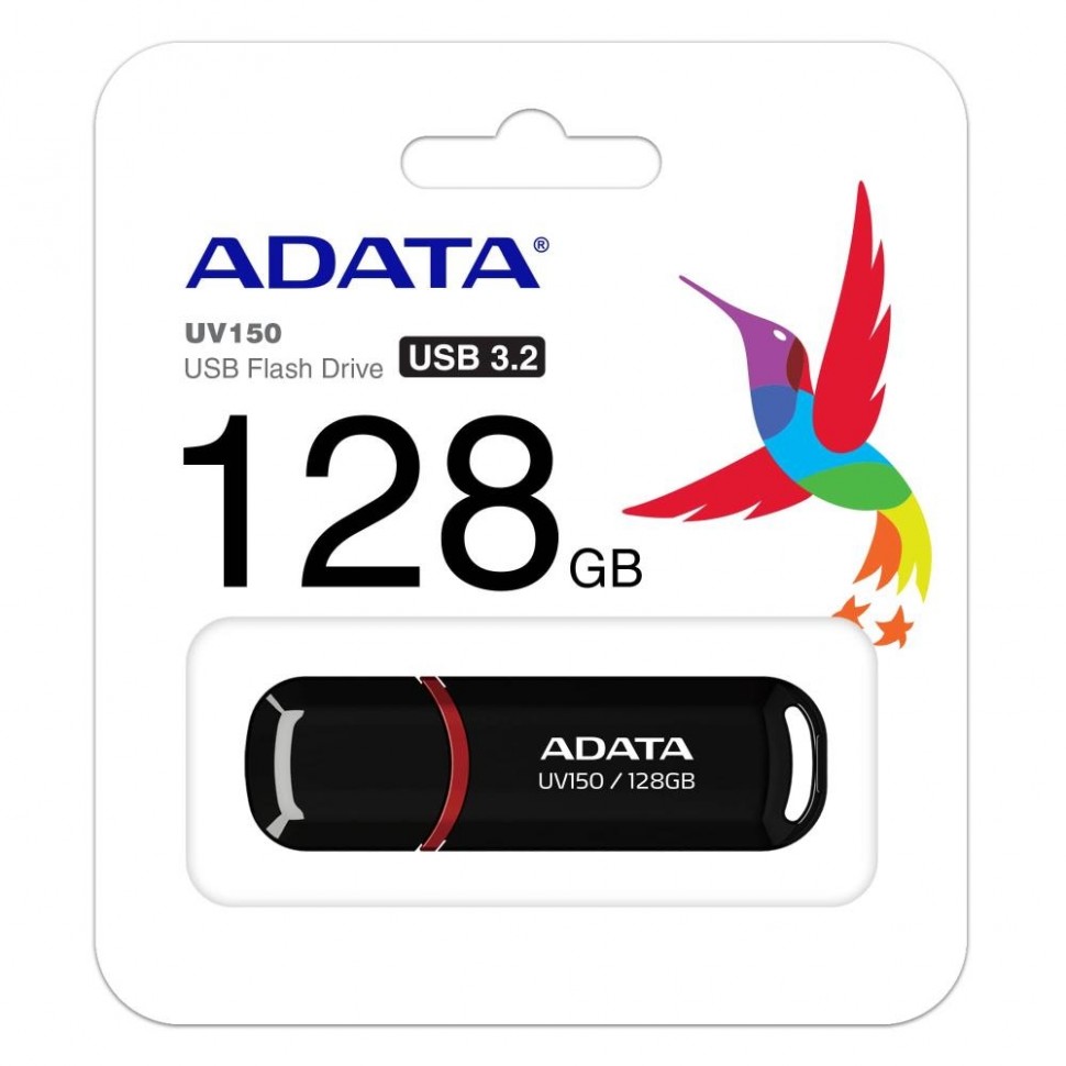 Флэш-накопитель USB3 128GB BLACK AUV150-128G-RBK ADATA