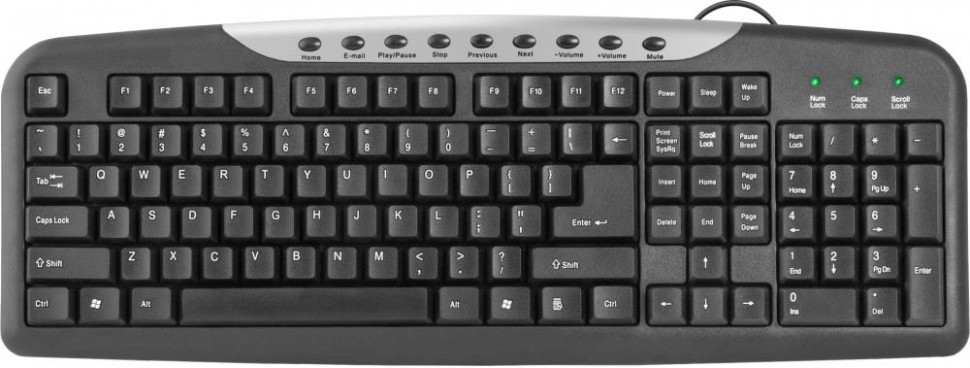 Клавиатура USB #1 HM-830 RU BLACK 45830 DEFENDER