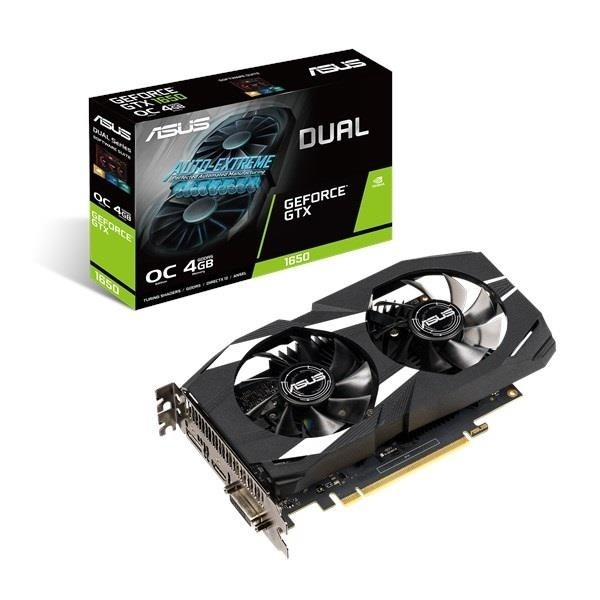 Видеокарта PCIE16 GTX1650 4GB GDDR5 DUAL-GTX1650-O4G ASUS