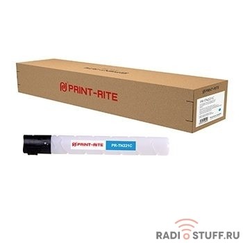 Картридж лазерный Print-Rite TFK669CPRJ PR-TN221C TN221C голубой (21000стр.) для Konica Minolta bizhub C227/C287