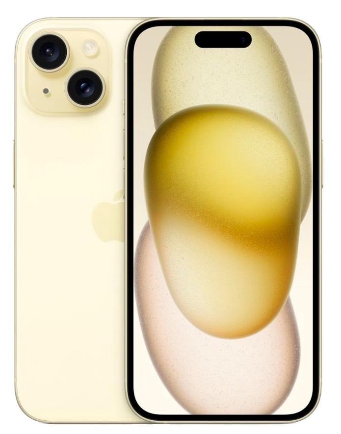Смартфон APPLE IPHONE 15/128 Гб RAM 6Гб желтый/Наличие WiFi/Наличие 3G/LTE/Наличие 4G/5G/Only eSIM MTLF3CH/A