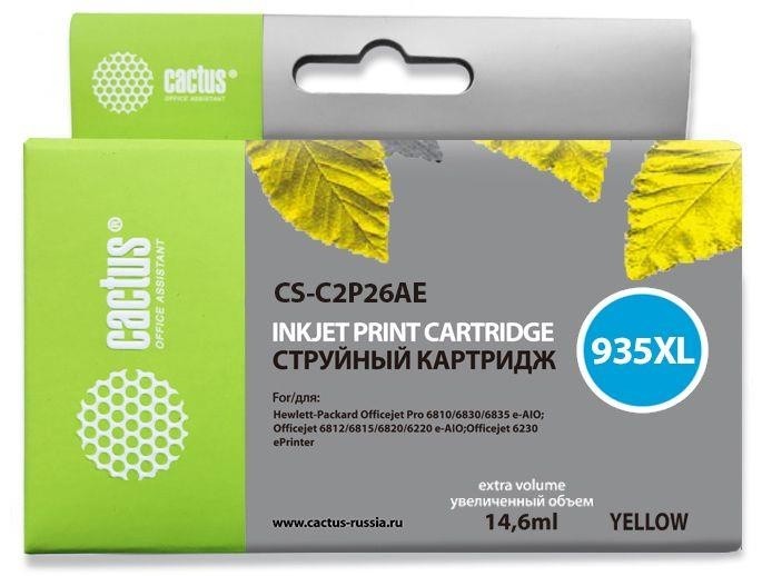 Картридж YELLOW NO.935XL 14.6ML CS-C2P26AE CACTUS