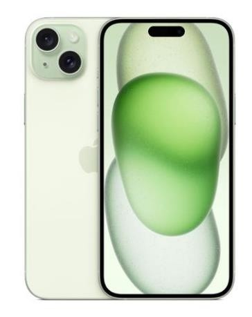 Смартфон APPLE IPHONE 15 PLUS/128 Гб RAM 6Гб зеленый/Наличие WiFi/Наличие 3G/LTE/Наличие 4G/5G/Only eSIM MTXE3ZA/A