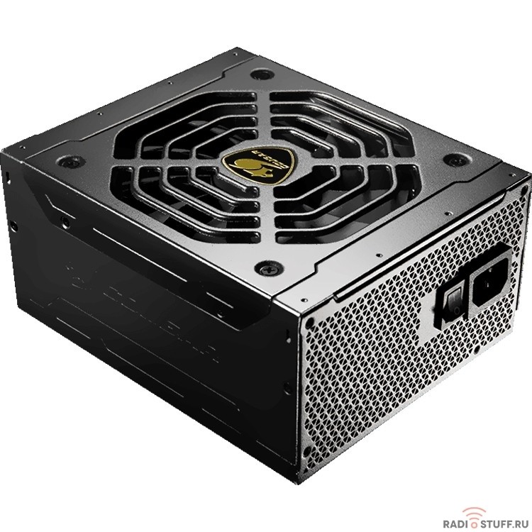 Cougar GEX1050 (Модульный, Разъем PCIe-8шт, ATX v2.31, 1050W, Active PFC, 135mm Fan, 80 Plus Gold, LLC converter, DC-DC, Japanese capacitors) [GEX1050] Retail